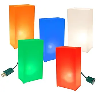 GlobalNiche Festive Lighting Decorative Electric Luminaria Kit Multi Color 10 Count