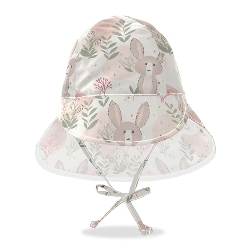 Light Red Rabbits Cute Cartoon Toddler Boy Girl Sun Hat Toddler Boy Water Hats Girl Sun Protection Adjustable Travel Essentials