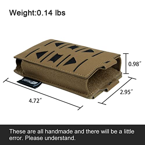 Toptacpro Single Mag Pouch 5.56Mm Rifle Magazine Pouches Molle Elastic Magazine Holder For M4 Ar 5.56 Magazines 500D Cordura Nylon (Coyote Brown) #TOP4