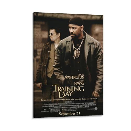 Training Day American Action Movie Poster Canvas Art Poster And Wall Art Picture Print Modern Family Bedroom Decor Posters 12x18inch(30x45cm)