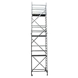 Arbeitshöhe: 8,2 m - Plattformhöhe: 6,2 m - Gerüsthöhe: 7,2 m