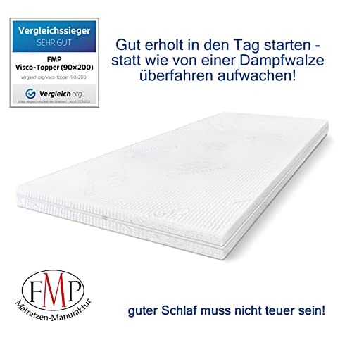 Visco-Topper der FMP Matratzenmanufaktur für optimalen Schlafkomfort