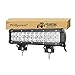 Willpower 12 pouces 72W led barre lumineuse spot faisceau d'inondation led lumière de travail IP67 étanche hors route lumière avec supports de montage pour camionnettes 4WD 4X4 SUV ATV tracteur bateau