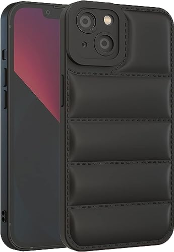 YellowCult Ultra Soft Touch Plush Down & 3D Protective Shockproof Puffer Airbag Silicone Back Cover Case for Apple iPhone 13 (6.1 Inch) (Midnight Black) (B0CCL6GCWX) Amazon Price History, Amazon Price Tracker