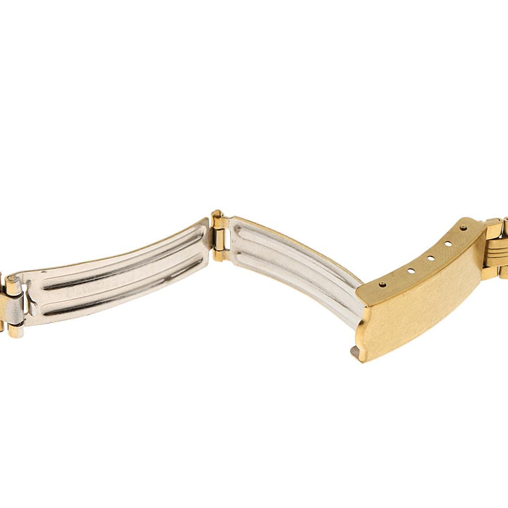 CALANDIS® Men Gold Stainless Steel Watch Band Strap Metal Replacement Bracelet 14mm (B09ZTYG8G4) Amazon Price History, Amazon Price Tracker