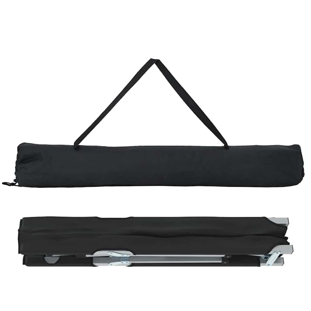 Generisch Klapp Schlafbett fürs Camping 2 pcs Schwarz Oxford und Stahl,Sportartikel,Outdoor-Aktivitäten,Camping Wandern,Camping-Möbel,Feldbetten-42003123