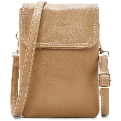 Image of FOXLOVER Quilted Crossbody Bags for Women Vegan Leather Boho Purses Shoulder Handbags with Tassel