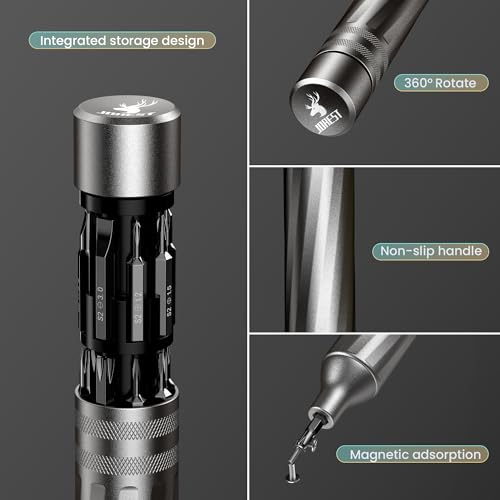 JOREST 32-in-1 mini-schroevendraaierset, magnetisch, draagbaar, met Torx T3, T4, T5, T6, T7, T8, T9, T10, voor Macbook, PC, Switch, PS5, bril, horloges, laptop, Xbox - Afbeelding 4