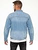989Zé ENZO Mens Jacket Casual Classic Denim Regular Fit Western Style Trucker Coat EZJ391 LIGHT BLUE L #1