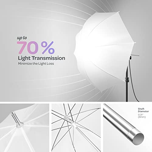 Limostudio, 700W Output Lighting Series, Lms103, Soft Continuous Lighting Kit For White And Black Umbrella Reflector With Accessory And Carry Bag #TOP2