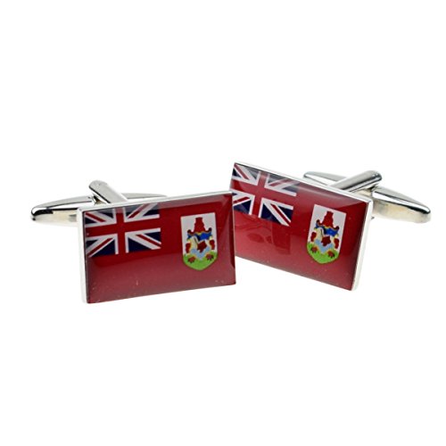 Mancuernillas para hombre bandera Bermuda talla única