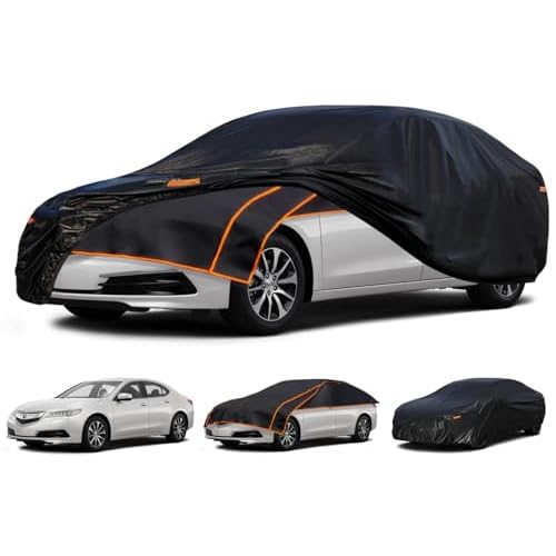 Kayme Padded Hail Protector Car Cover Custom Fit for Acura TLX, Anti Hail Blanket with Multilayer Thickened Design, Hail Proof & All Weather Outdoor W