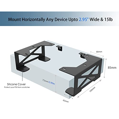 image for Monzlteck Universal Under Desk Storage Mount for Xbox Series S, Xbox O