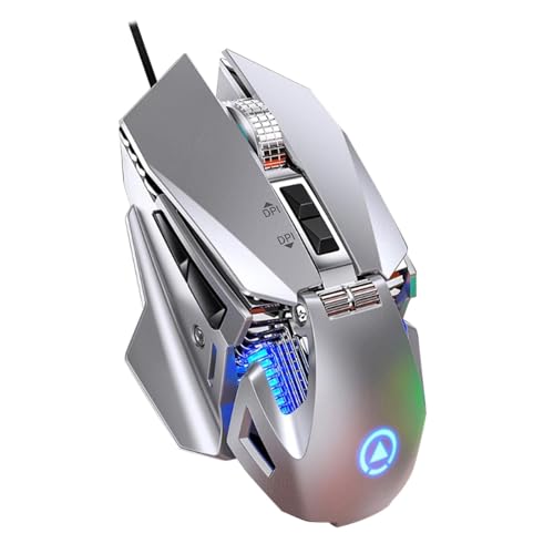 Ratón hámster programable de 6400 DPI con carga USB tipo C y luces RGB para tus mejores partidas 2