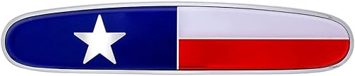 Emblema de bandera de Texas fundido a presión cromado para varios modelos de Freightliner