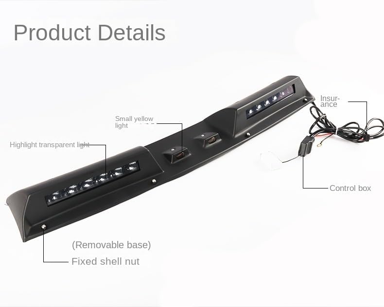 ルーフトップライトバー LED DRL ブラックランプ トヨタ ランドクルーザー プラド FJ150 2008-2021に適合