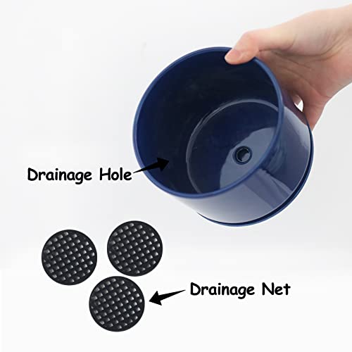 Efispss Ceramic Plant Pots, 4+5+6 Inch, White Round Ceramic Planters Set Of 3 Succulent Planters With Drainage Tray Plants… #TOP3