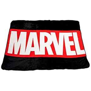 Surreal Entertainment Marvel Brand Text Logo Fleece Throw Blanket