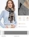 FASWITHU Heated Scarf Electric Heating Neck Scarf with Rechargeable Battery Fashion Plaid for Women Men in Winter(Coffee-Black)
