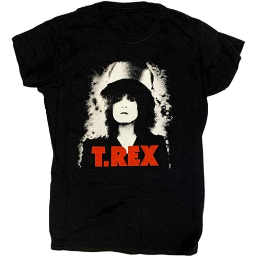 WENROU T Rex T Shirt - The Slider Lady Fit Marc Bolan T-Rex T Rex, Nero , S