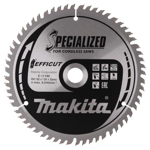 Makita E-11134 7-1/2" 60T Carbide-Tipped Max Efficiency Miter Saw Blade Cover