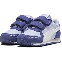 PUMA Cabana Racer SL 20 V Inf, Scarpe da Ginnastica Unisex-Bimbi 0-24, Cool Weather Bianco Blu Cristallo Rosa Malva, 24 EU