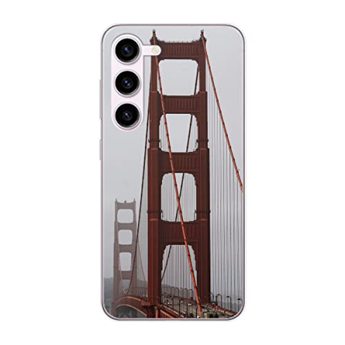 Coque protection Samsung Galaxy S23+ TPU silicone antichoc motif Golden Gate