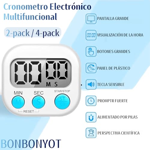 La Mejor Selección de Cronometro de Cocina , tabla con los diez mejores. 9 Cronometro de Cocina marca Bonbell (3)