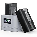 Quick Release Battery for Ring - 2 Pack with White LED Digital Charger Station,3.65V 6040mAh Rechargeable Battery, for Ring Doorbell Camera 2/3/3+/4, Spotlight Cam(2nd/3rd Gen) and Stick Up Cam