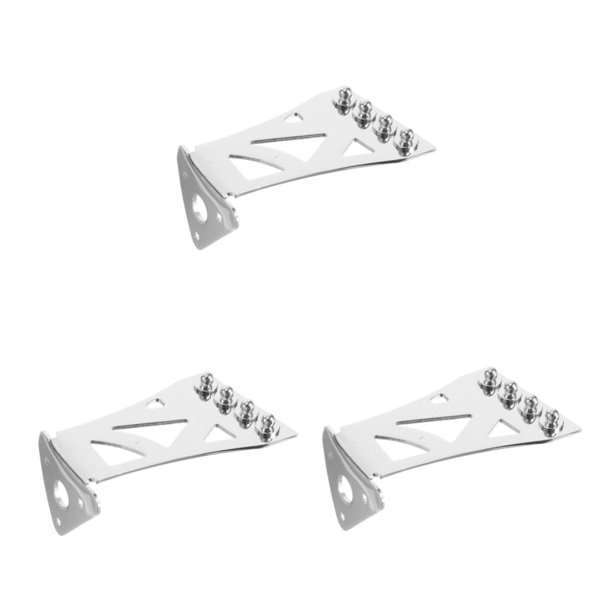 TOYANDONA 3pezzi Piastra Per Corde Banjo Accessorio Per Chitarra Corde Migliora Suono e Sustain Design Classico e Resistente Facile Da Installare