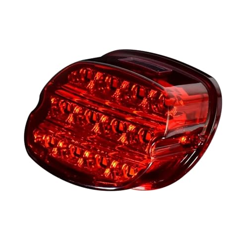 Feu frein moto LED rouge 12V haute visibilité avec support de plaque Touring Glide après 2018