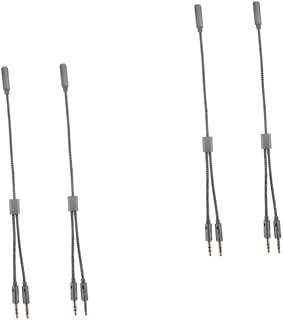 ULDIGI 4 Pçs Adaptador Fones De Ouvido Fone De Ouvido Para Telefone Celular Divisor De Cabo Divisor De Fone De Ouvido Divisor De Fone De Ouvido Para Laptop Divisor De Fone De Ouvido
