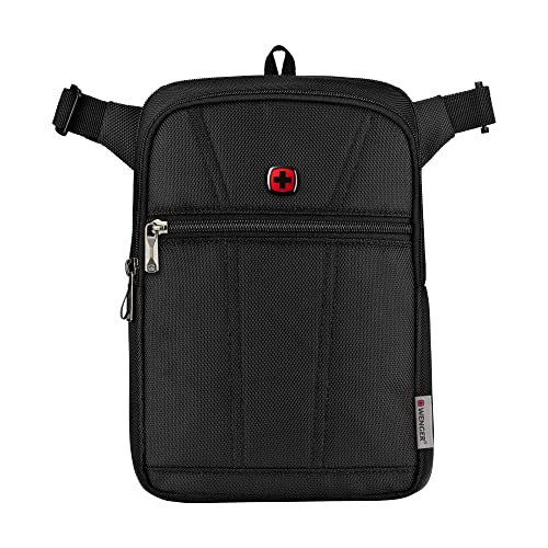 Image of WENGER, BC First, Vertical Crossbody Bag, Black Swiss Designed-Blend of Style and Function, 612273