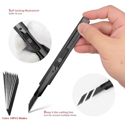 EHDIS 6-teilig Tapezierwerkzeug, inklusive Tapezierbürste, Rakel Tapezieren, Rollen, Schneidwerkzeug, Tapezierset, Tapetenglättungs Werkzeug, für Klebekontakt, Tapeten, Fensterfolie, Vinyl