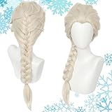 CWENDANER Peluca de princesa larga ondulada, para uso diario, Halloween, carnaval