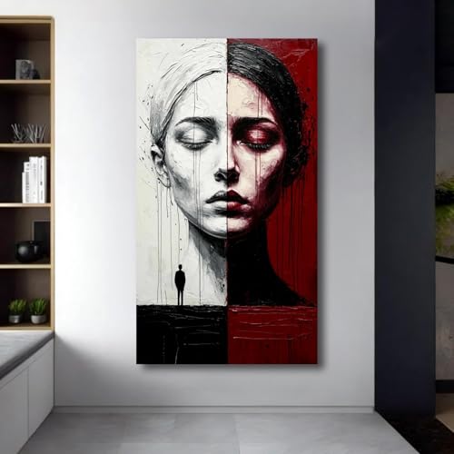 Tableau abstrait visage moderne TONGYINLI décoration murale - 2