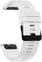 Vista 2 de Garmin Fenix 6S - Correa deportiva de silicona compatible con 0.787 in, correa de hebilla negra de liberación rápida