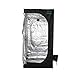 GrowVital® Lisbon Growzelt 60x60x160cm, Growbox für Homegrow, Indoor Anbauzelt, Grow Tent mit Lichtdicht, Gewächshaus, schwarz, Pflanzzelt
