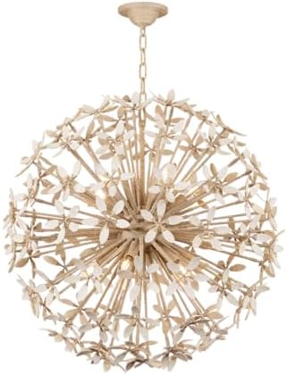 Corbett-Standard 511-30-IYC Corfu - 10 Light Chandelier - 29.5 Inches Tall and 30 Inches Wide - Ivory Coco