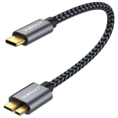 Cable SUNGUY USB C a Micro B de 0.3M Cover
