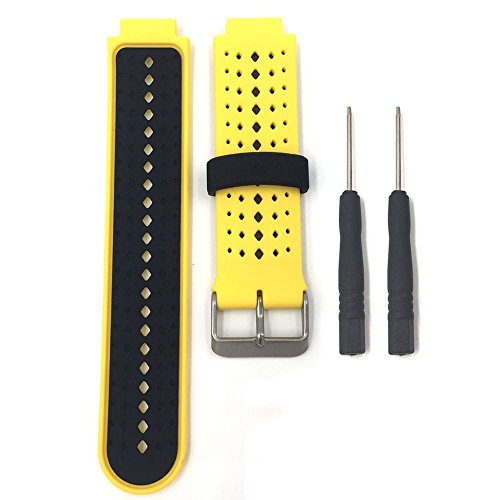 Band Compatible with Garmin Forerunner 220 230 235 630 620 735 Approach S20 S6 S5 Bands Silicone Breathable Bracelet Strap Watch
