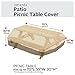 Classic Accessories Veranda Water-Resistant 70 Inch Picnic Table Cover, Outdoor Table Cover