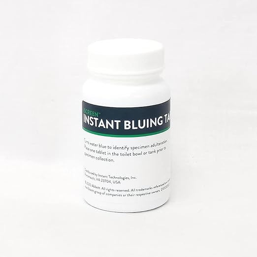 Bluing Tablet Instant 100/Bottle Turn Toilet Water Blue for Drug Screens, Prevents