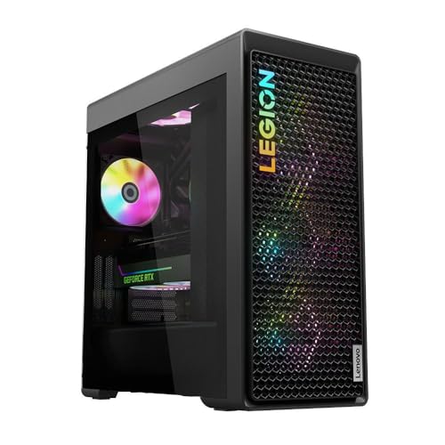Lenovo Legion Tower Gaming Desktop, AMD Ryzen 5 7600 6 Core Processor, GeForce RTX 4060, 32GB DDR5 RAM, 2TB SSD + 2TB HDD, Keyboard & Mouse, WiFi 6E, Ethernet, Windows 11 Home
