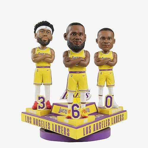 Anthony Davis LeBron James Russell Westbrook Los Angeles Lakers Bobblehead