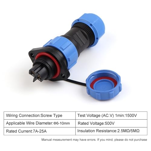 Conector de aviación LP/SP17 impermeable para iluminación exterior 2