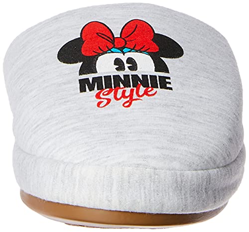 Pantufa Feminina Disney Top C, Maria Emilia, 37/38, Cinza