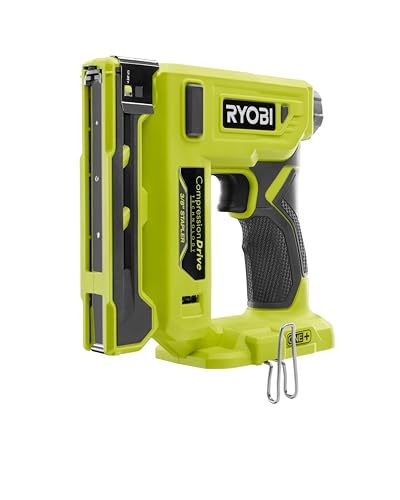 RYOBI Agrafeuse Sans Fil 18V ONE+ R18ST50-0 – Jusqu’à 90 Agrafes par Charge, Réglage de Puissance, Idéale Tissus, Bois Fin – Batterie Non Incluse