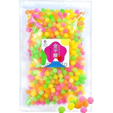 YAMASAN KYOTO UJI Konpeito Japanese Sugar Candy - Big bag 500g,Colorful Colors,Handmade from the sugar core【YAMASAN】 Cover