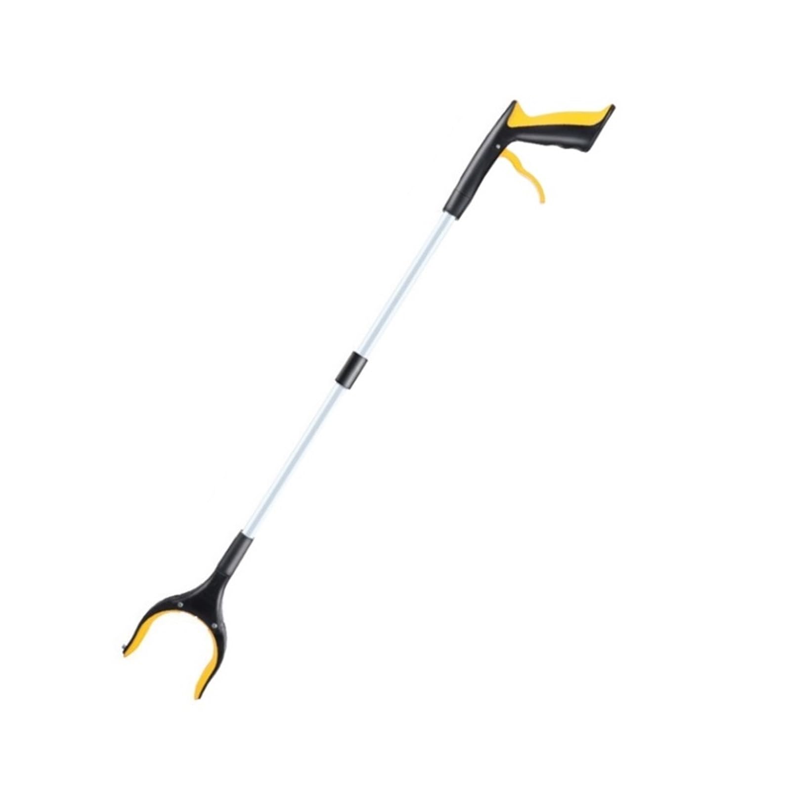 Greifer für Senioren Müllgreifer Langstieliger Picker, Faltbarer, Rotierender Greifer, Reacher, Greifwerkzeug, Angel-Müllsammler Greifhilfe Gripper(Yellow)